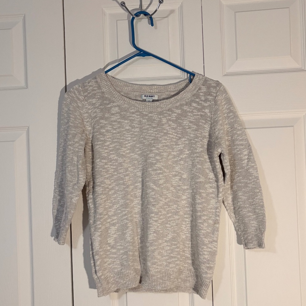 🧶 Old Navy Light Beige Knit Sweater | Size S